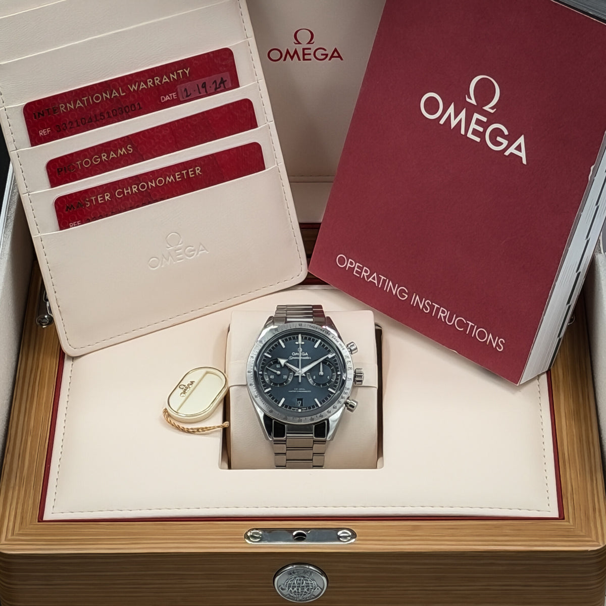 Omega Speedmaster '57 Blue Dial | 332.10.41.51.03.001 | 41mm | 2025 Full Set