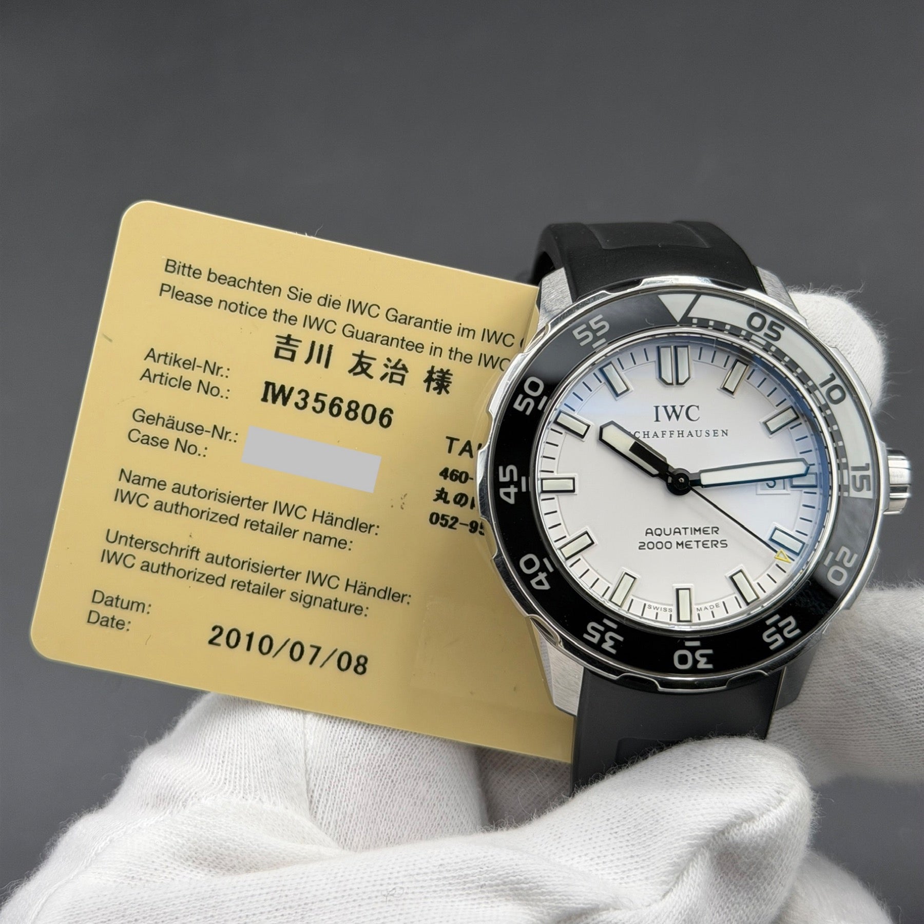 IWC Aquatimer Automatic 2000