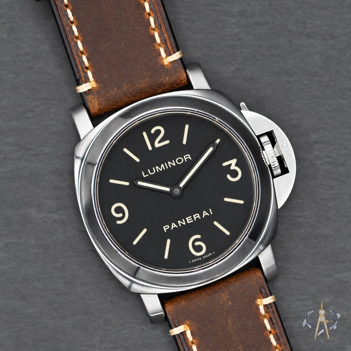 2009 Panerai Luminor Base PAM00112 | 44mm | Steel | Sandwich Dial | Box & Papers