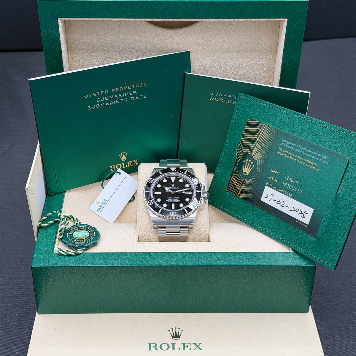 Rolex Submariner No Date | Ref. 124060 | Black Dial | Oyster | Full Set | 2025