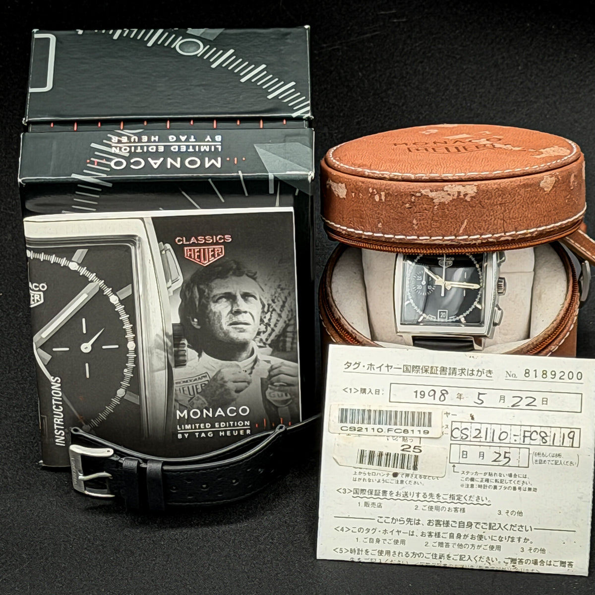 TAG Heuer Monaco Special Edition | CS2110.FC8119 | Black Dial | Full Set | 1998