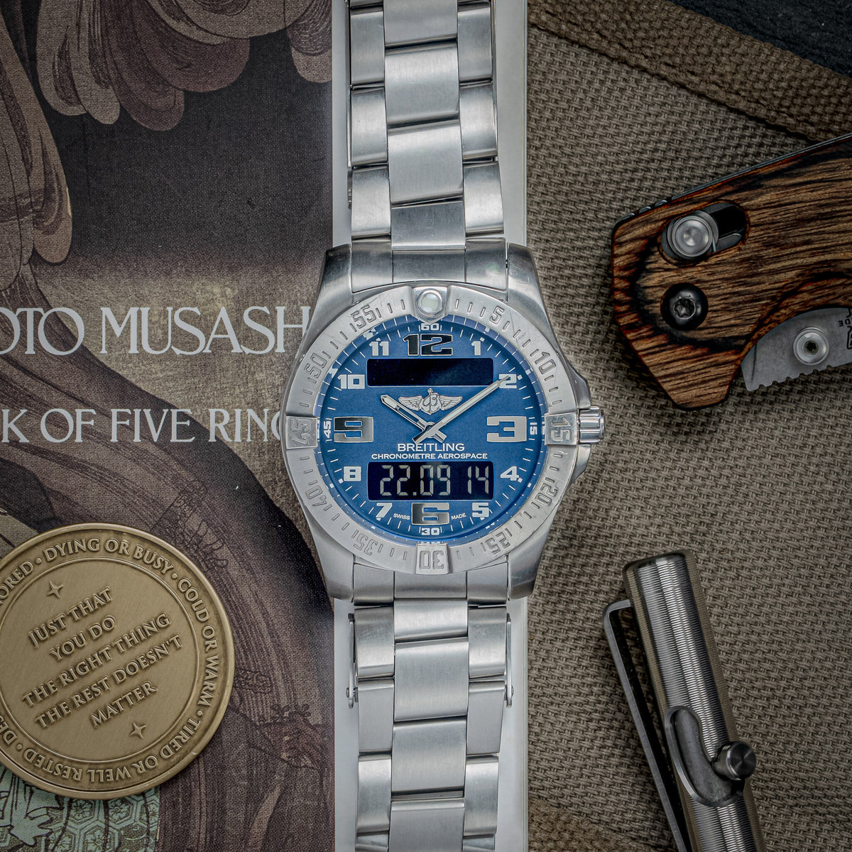 Breitling Aerospace Evo | Ref. E79363 | 43 mm | Titanium | 2020 | Blue Dial