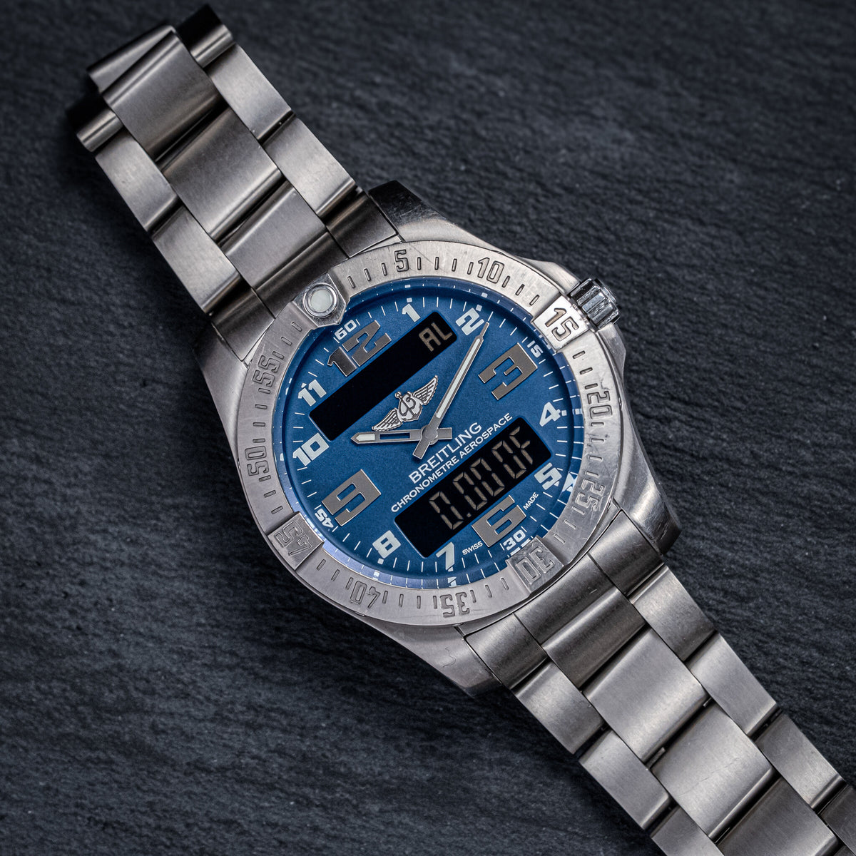 Breitling Aerospace Evo | Ref. E79363 | 43 mm | Titanium | 2020 | Blue Dial