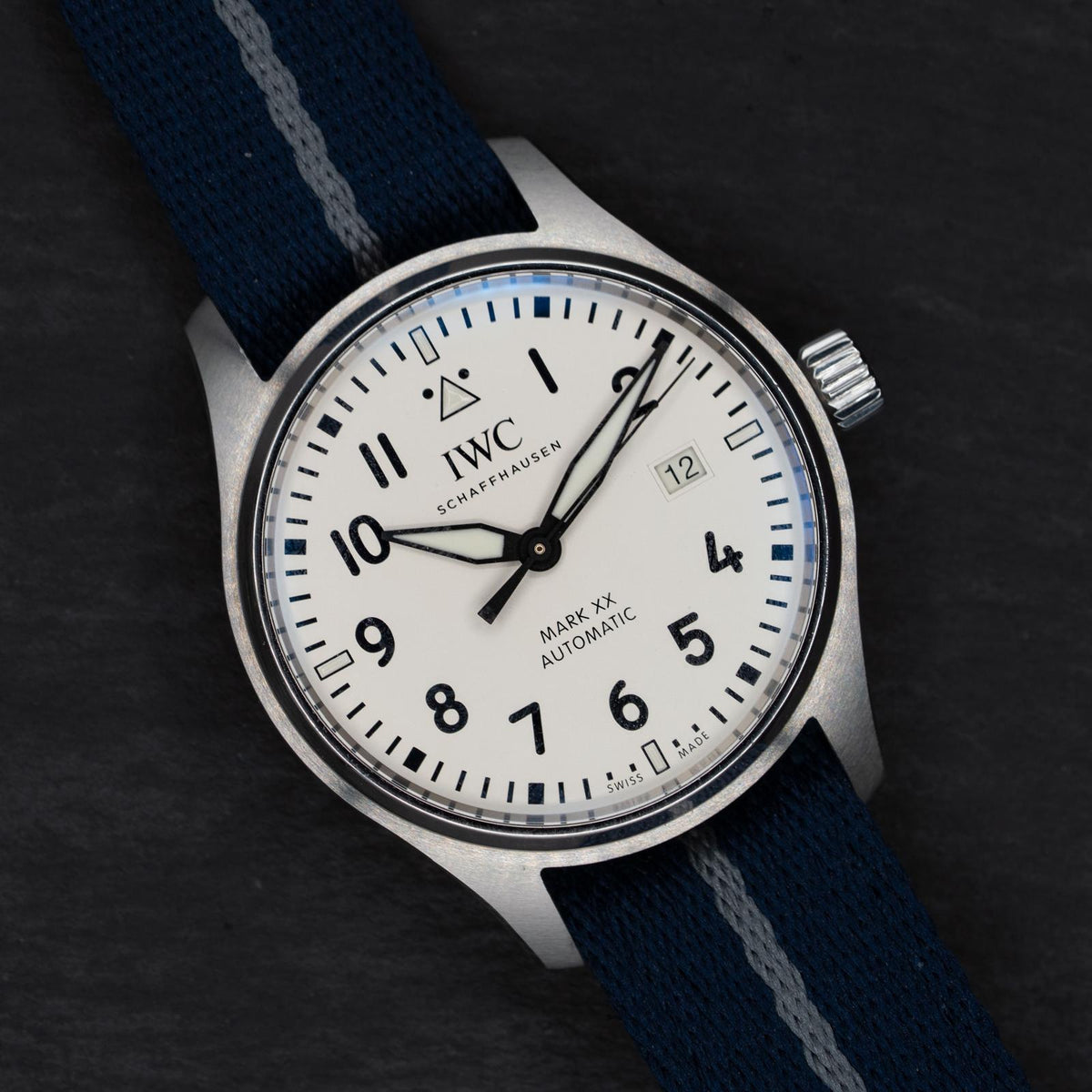 IWC Pilot's Watch Mark XX IW328208 White/Silver Dial Bracelet Full Kit Warranty to 2032