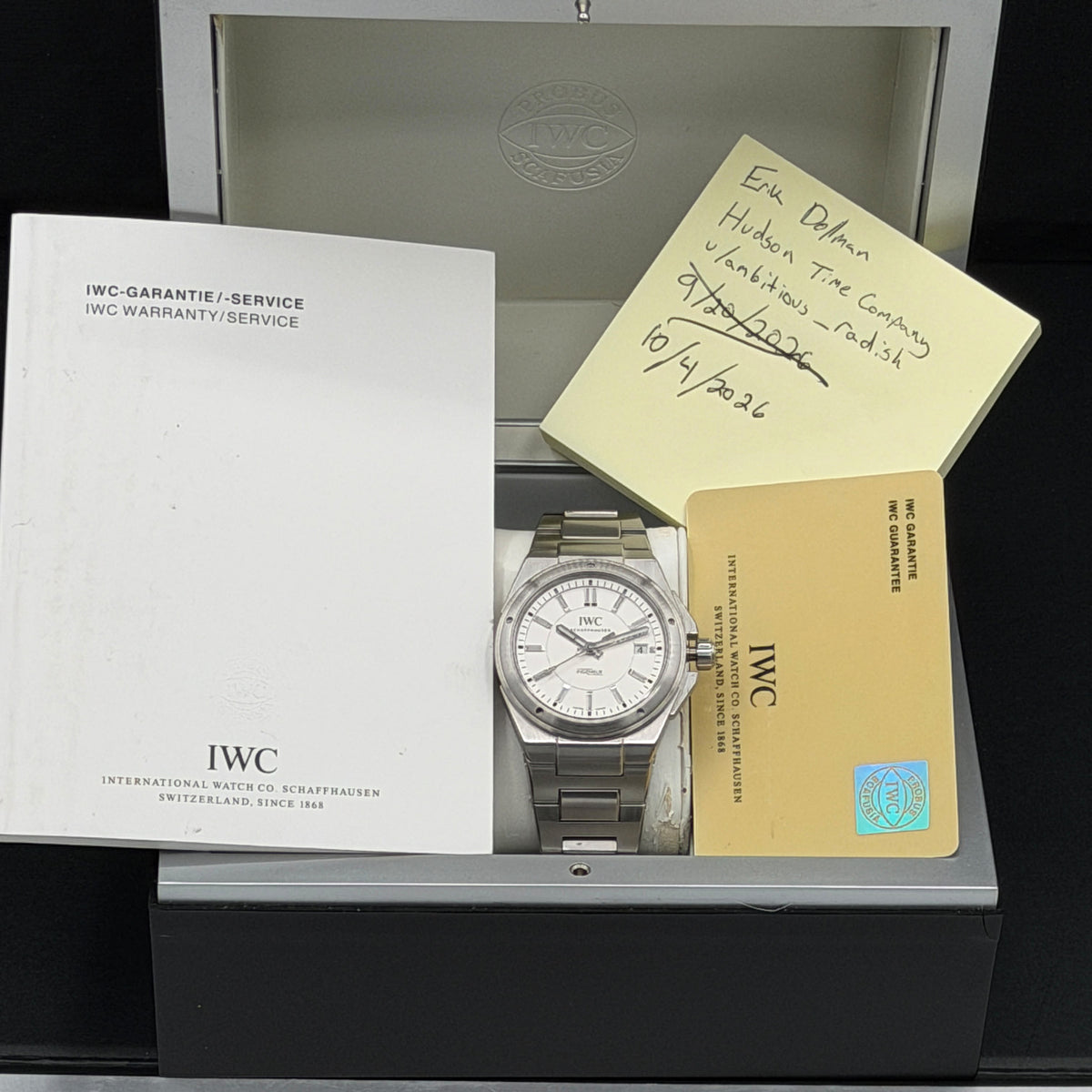IWC Ingenieur IW323904, 40mm, Silver Dial, Box and Card