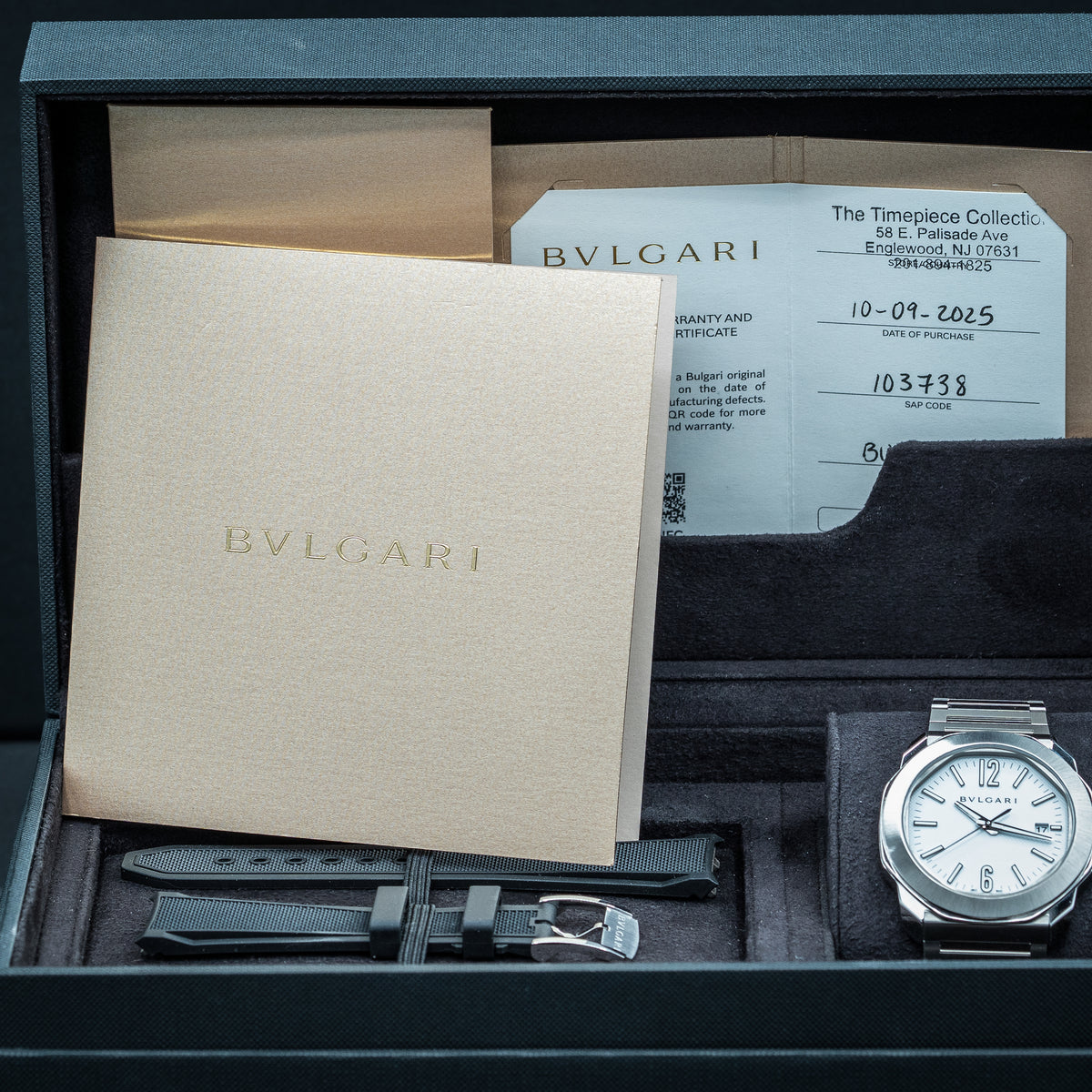 Bulgari Octo Roma | Ref. 103738 | 41mm | White Dial | Steel | 2025 | Full Set